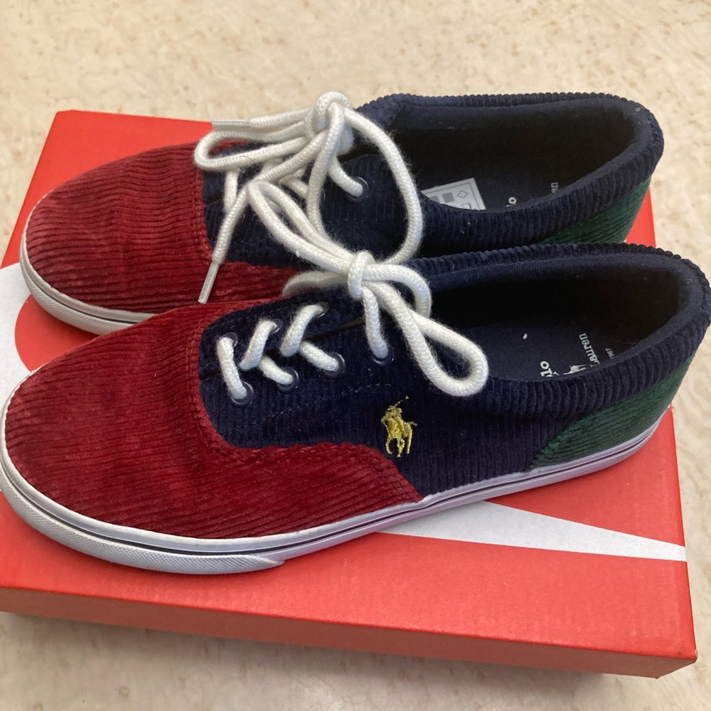 Kids Polo Ralph Lauren Corduroy Sneakers ~Size 4
